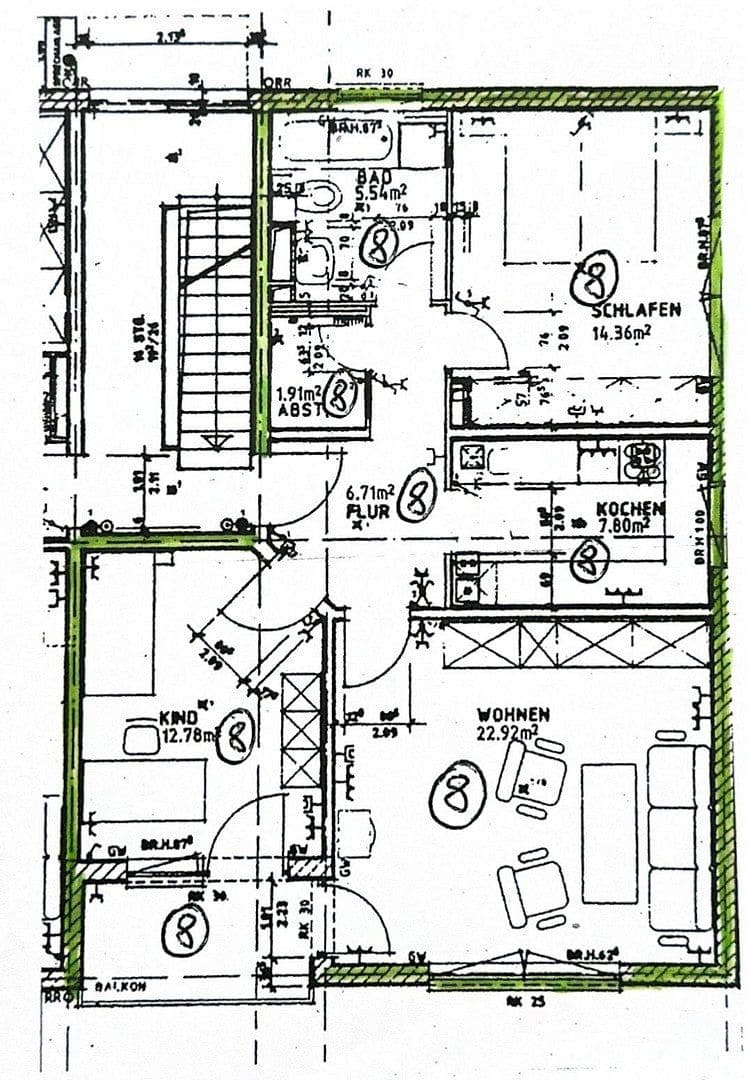 3 bedroom flat to rent, 76 m², Berliner Ring 119, Bensheim, Hesse 3 bedroom flat to rent, 76 m², Berliner Ring 119, Bensheim, Hesse