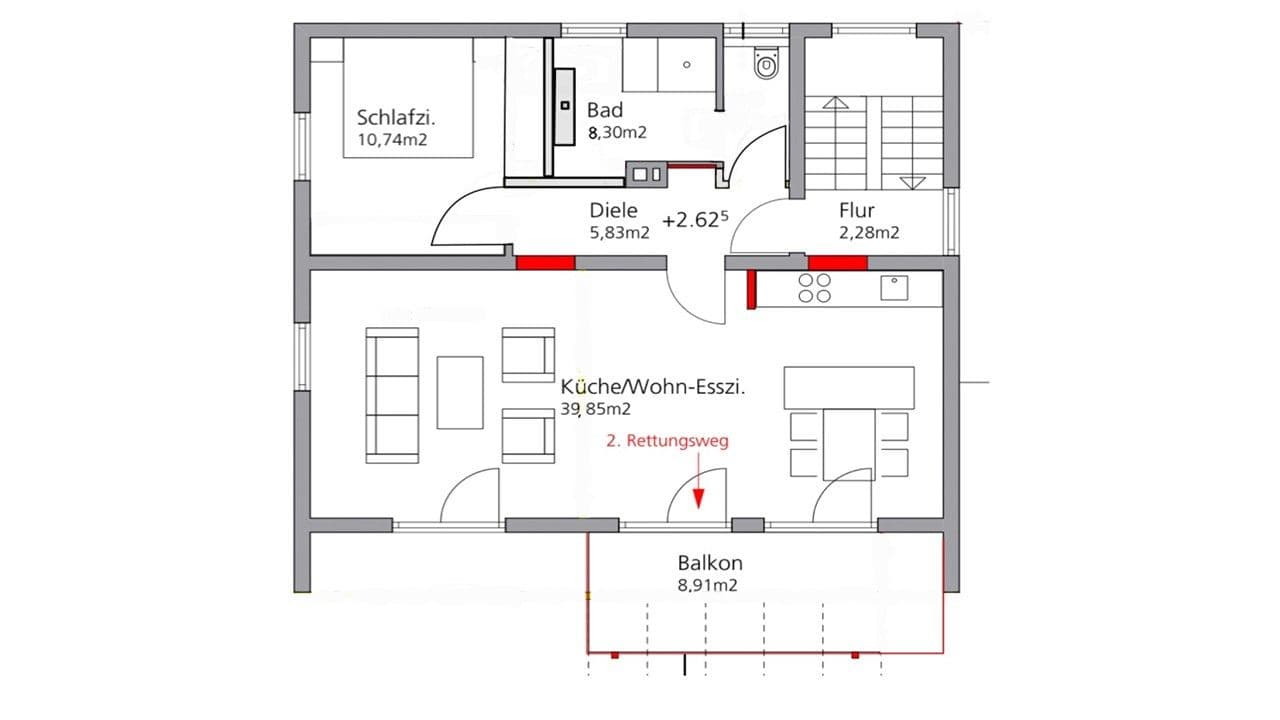 2 bedroom flat to rent, 71 m², Leinfelden-Echterdingen, Baden-Württemberg 2 bedroom flat to rent, 71 m², Leinfelden-Echterdingen, Baden-Württemberg