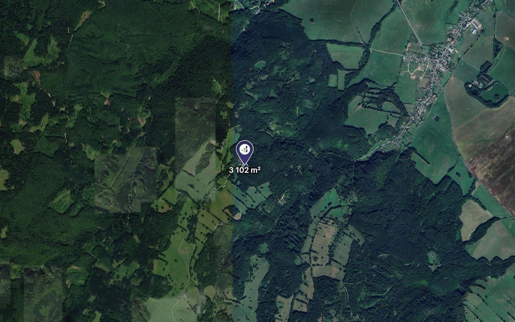 plot for sale, 3,102 m², Uhelná, Olomoucký Region plot for sale, 3,102 m², Uhelná, Olomoucký Region