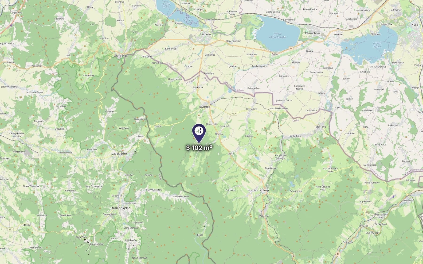 plot for sale, 3,102 m², Uhelná, Olomoucký Region plot for sale, 3,102 m², Uhelná, Olomoucký Region