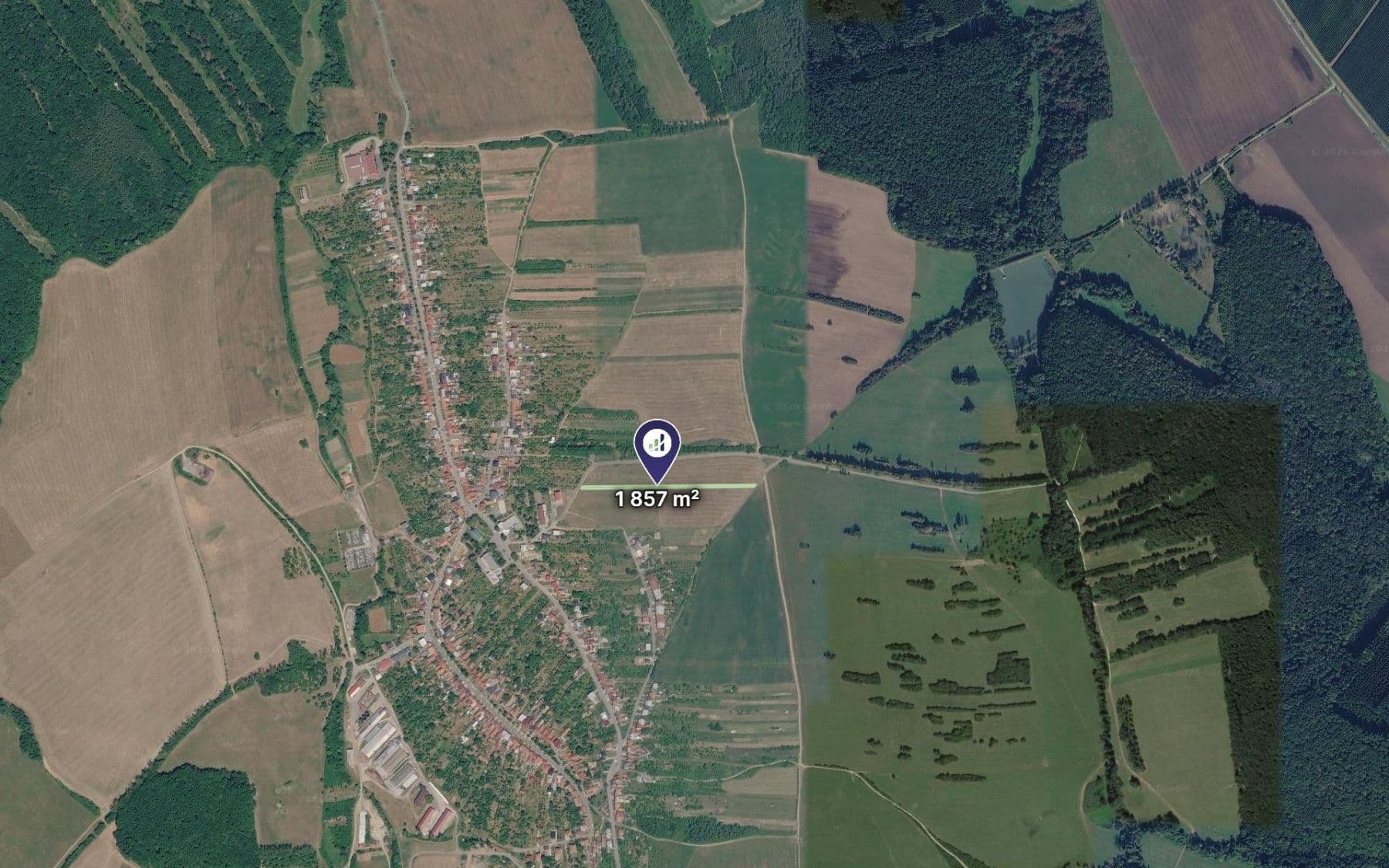 plot for sale, 1,857 m², Korytná, Zlínský Region plot for sale, 1,857 m², Korytná, Zlínský Region