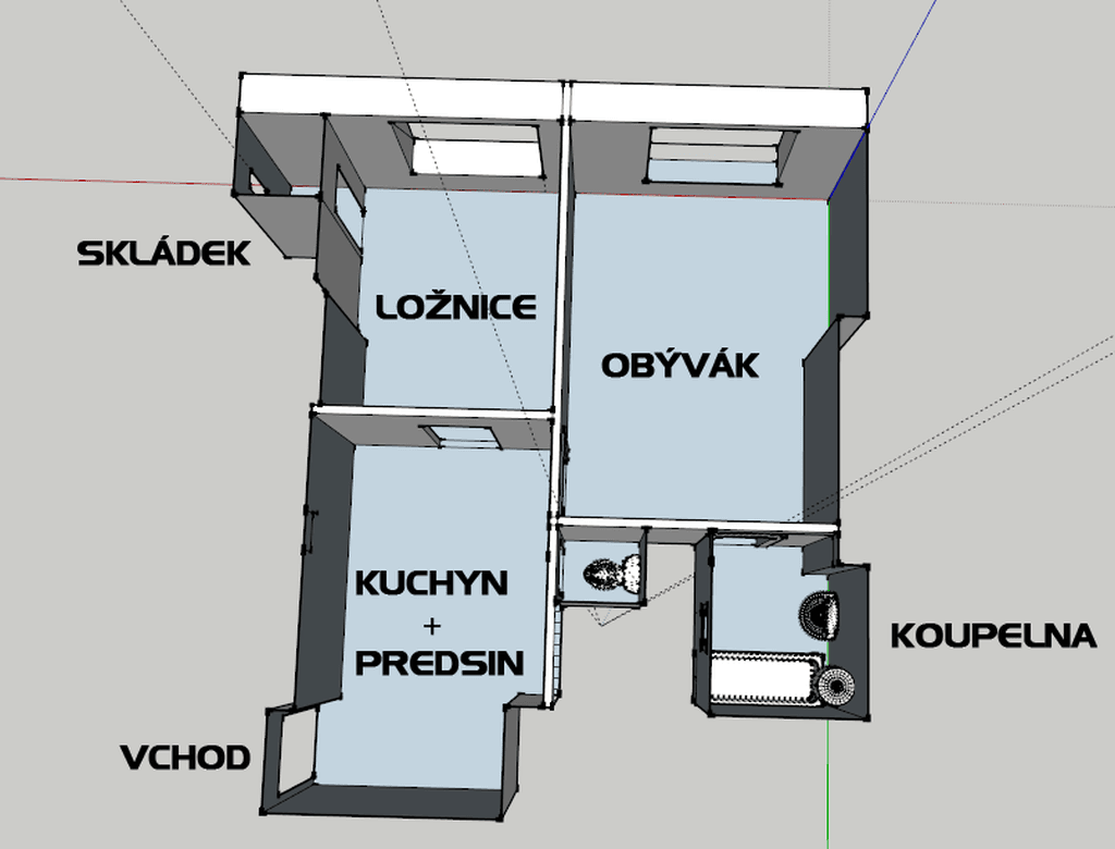 1 bedroom with open-plan kitchen flat to rent, 45 m², Rečkova, Prague, Prague 1 bedroom with open-plan kitchen flat to rent, 45 m², Rečkova, Prague, Prague