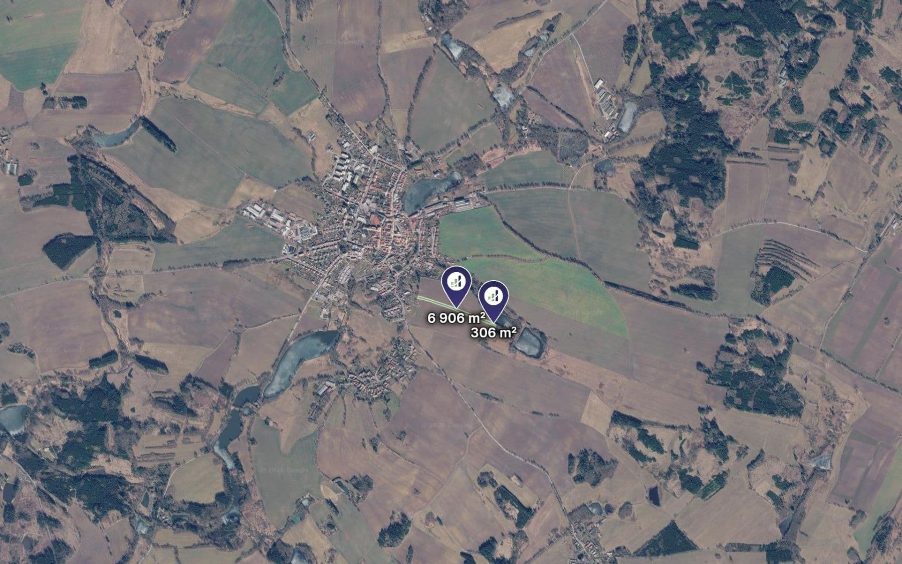 plot for sale, 7,212 m², Počátky, Vysočina Region plot for sale, 7,212 m², Počátky, Vysočina Region