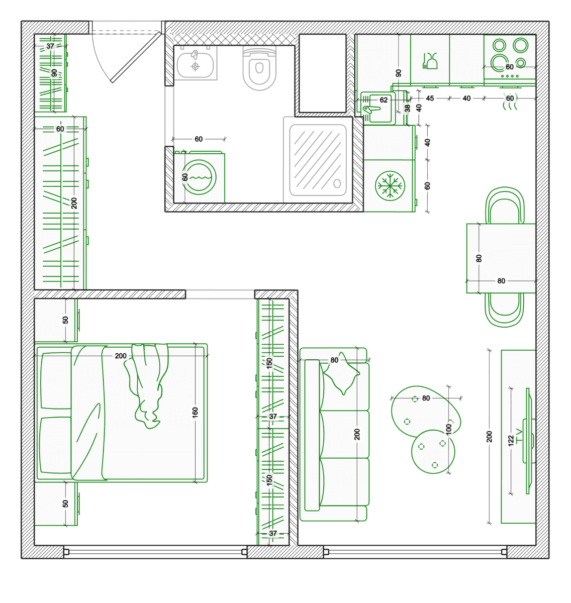 1 bedroom with open-plan kitchen flat for sale, 33 m², Augustinova, Prague, Prague 1 bedroom with open-plan kitchen flat for sale, 33 m², Augustinova, Prague, Prague
