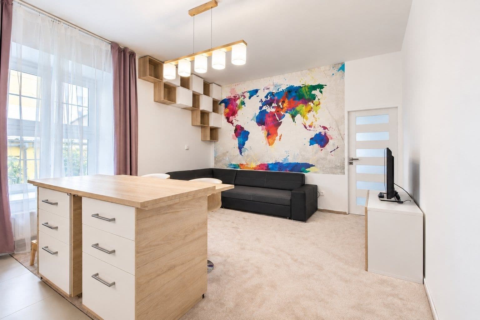 1 bedroom with open-plan kitchen flat to rent, 42 m², Nuselská, Prague, Prague 1 bedroom with open-plan kitchen flat to rent, 42 m², Nuselská, Prague, Prague