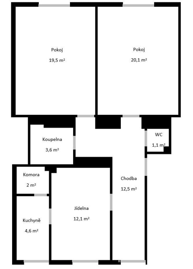 3 bedroom flat to rent, 75 m², Lumiérů, Prague, Prague 3 bedroom flat to rent, 75 m², Lumiérů, Prague, Prague