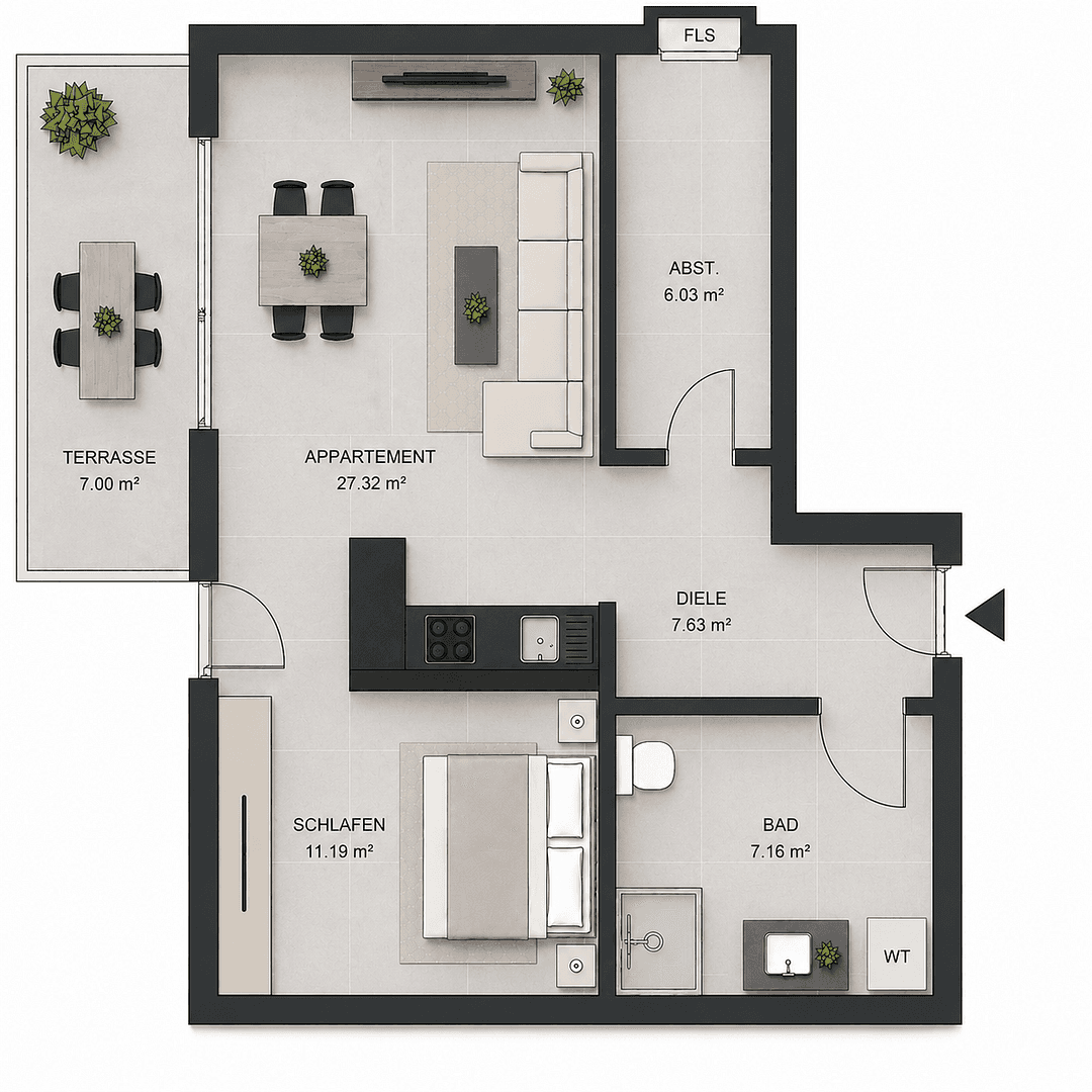 1 bedroom flat to rent, 65 m², Hümmerich, Rhineland-Palatinate 1 bedroom flat to rent, 65 m², Hümmerich, Rhineland-Palatinate