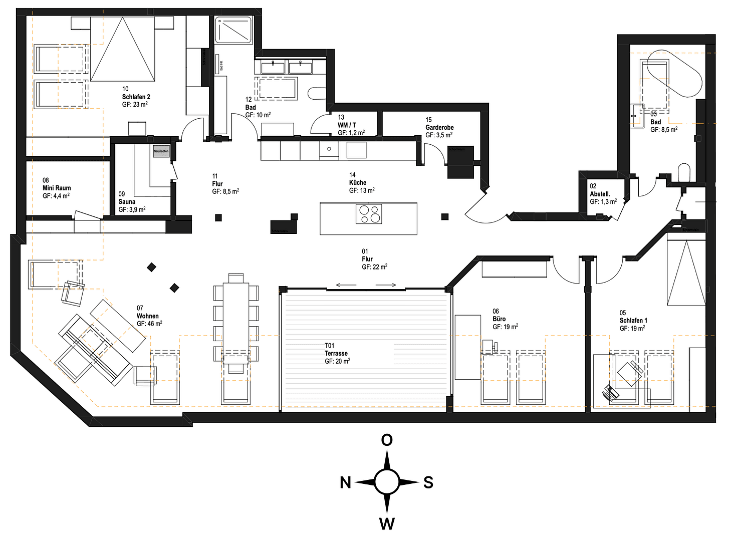 4 bedroom flat to rent, 163 m², Berlin, Berlin 4 bedroom flat to rent, 163 m², Berlin, Berlin