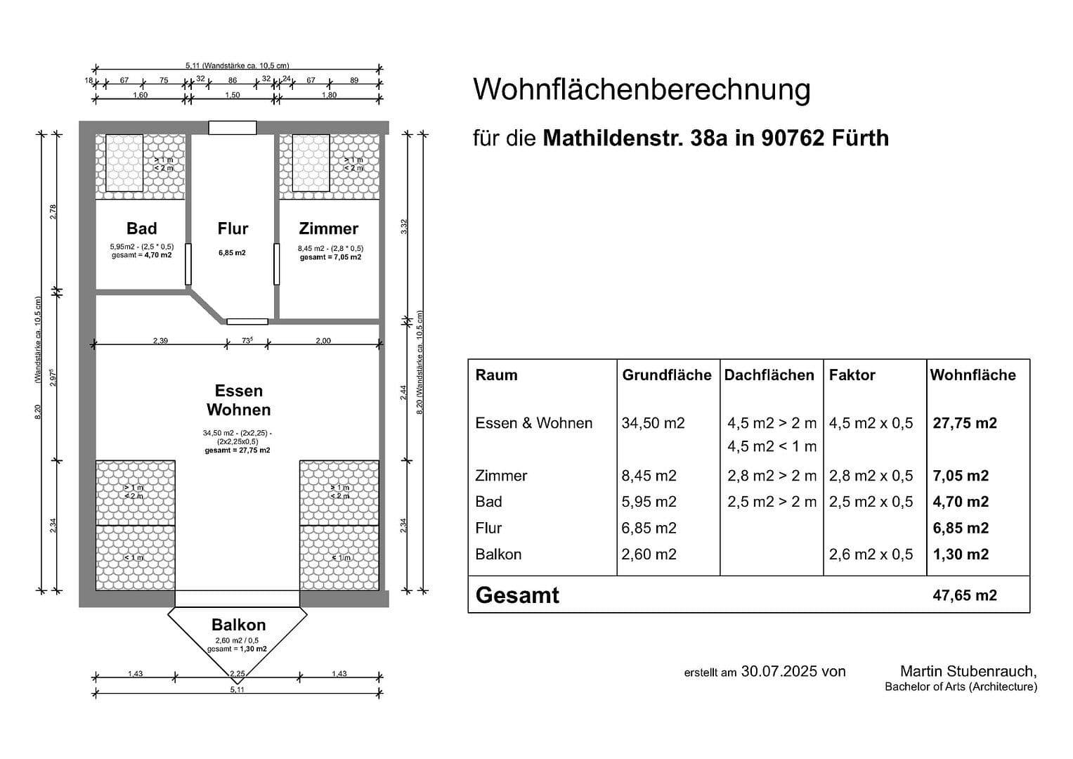 2 bedroom flat to rent, 47 m², Mathildenstraße 38a, Fürth, Bavaria 2 bedroom flat to rent, 47 m², Mathildenstraße 38a, Fürth, Bavaria
