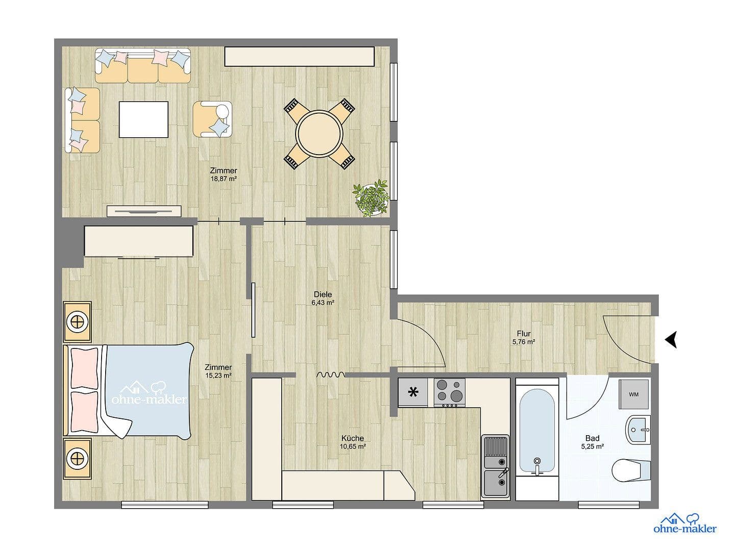 3 bedroom flat to rent, 80 m², Perleberg, Brandenburg 3 bedroom flat to rent, 80 m², Perleberg, Brandenburg