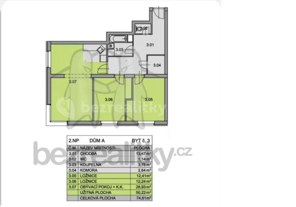 2 bedroom with open-plan kitchen flat for sale, 75 m², Havlíčkovo nám., Rudná, Středočeský Region 2 bedroom with open-plan kitchen flat for sale, 75 m², Havlíčkovo nám., Rudná, Středočeský Region