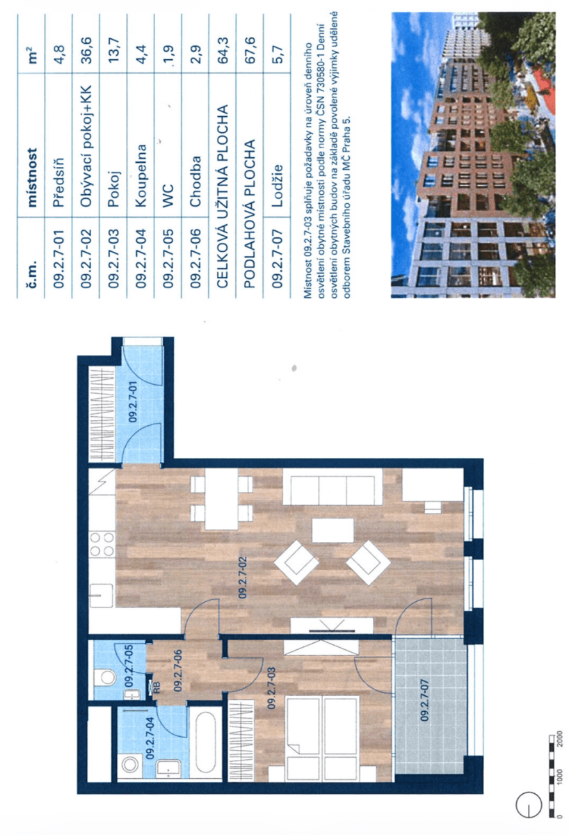 1 bedroom with open-plan kitchen flat to rent, 64 m², Albrightové, Prague, Prague 1 bedroom with open-plan kitchen flat to rent, 64 m², Albrightové, Prague, Prague