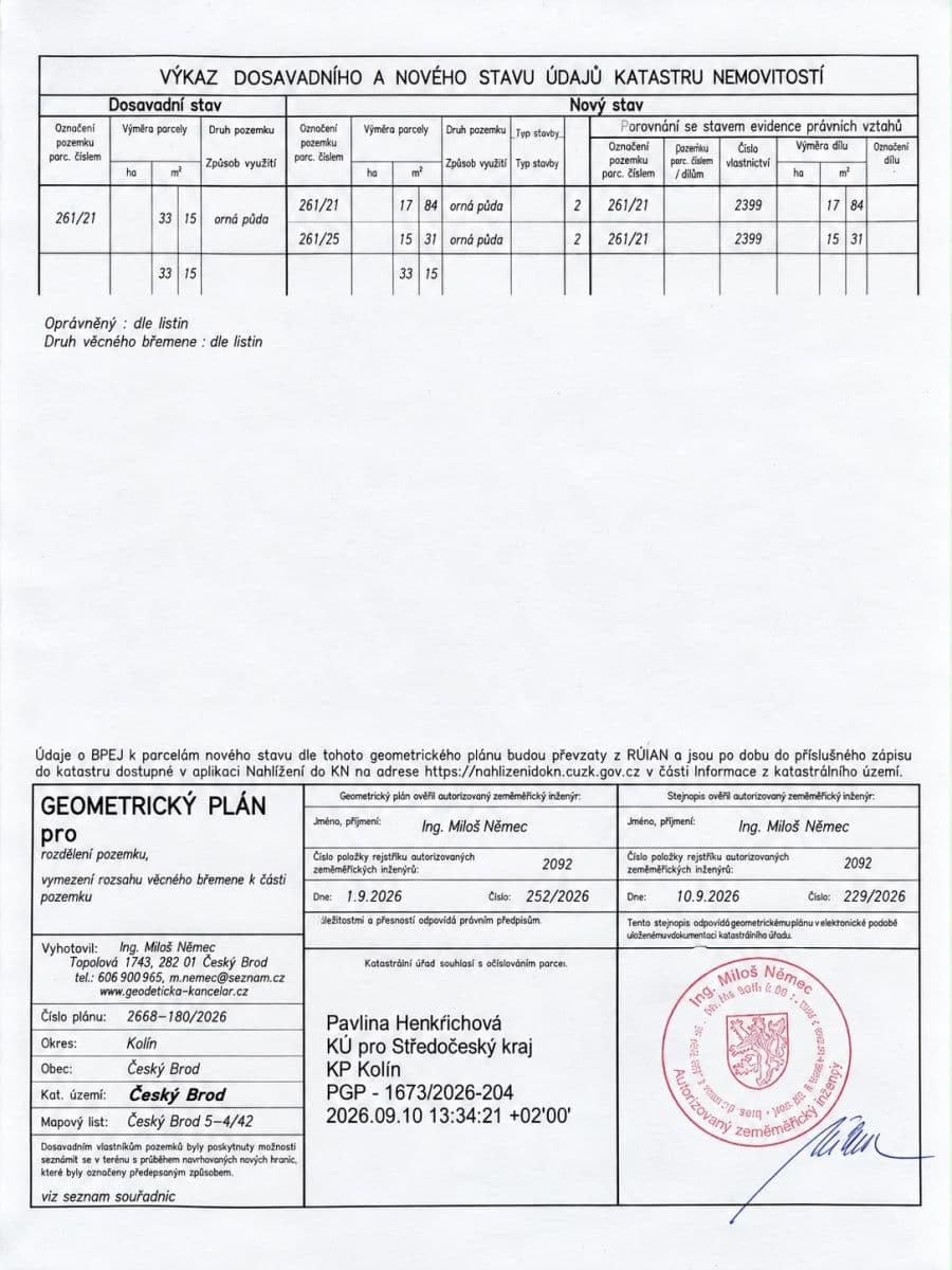 plot for sale, 3,315 m², Františka Macháčka, Český Brod, Středočeský Region plot for sale, 3,315 m², Františka Macháčka, Český Brod, Středočeský Region