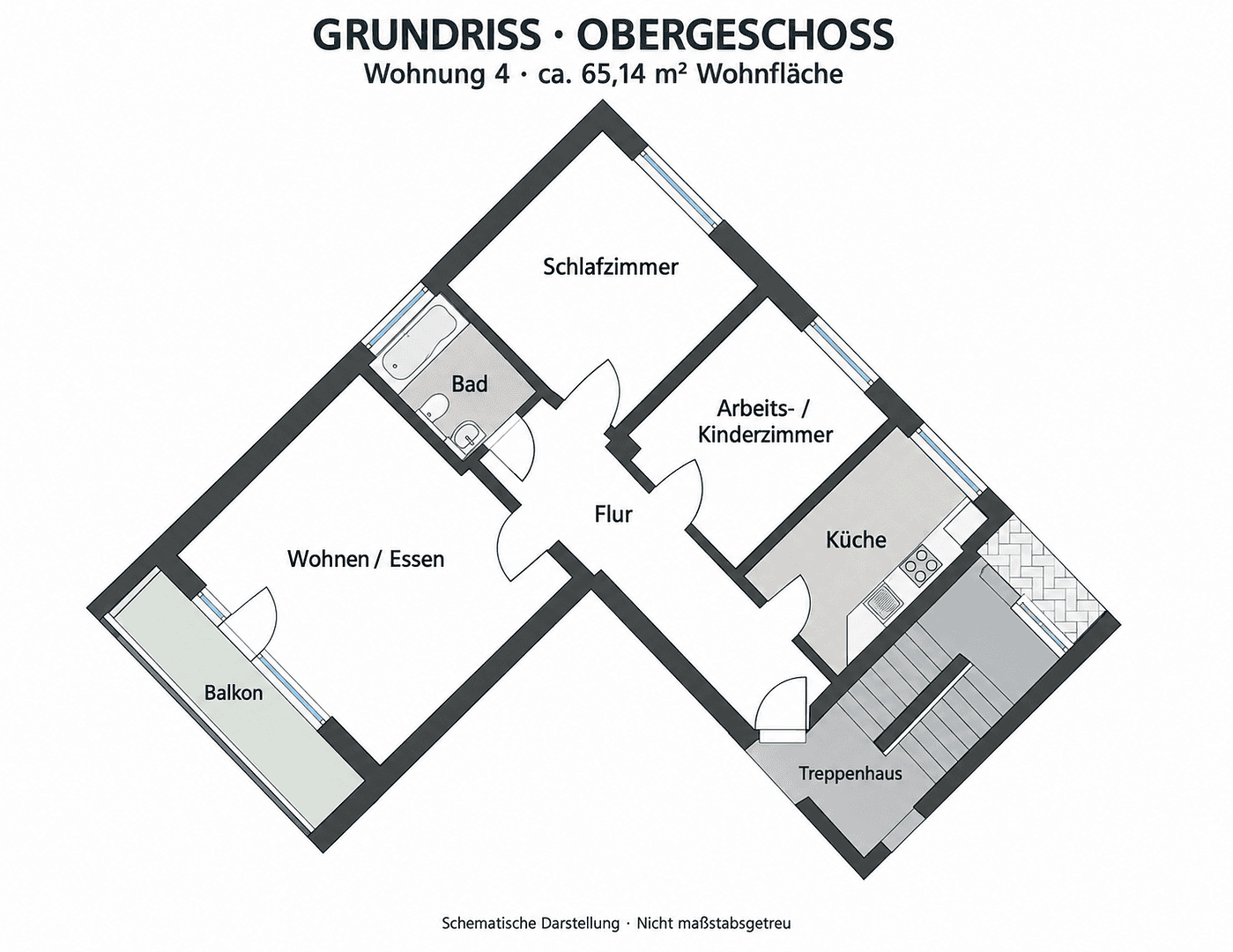 3 bedroom flat to rent, 65 m², Spechtstraße 9, Albstadt, Baden-Württemberg 3 bedroom flat to rent, 65 m², Spechtstraße 9, Albstadt, Baden-Württemberg