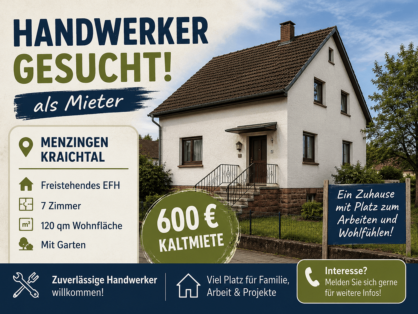 house to rent, 120 m², Kraichtal, Baden-Württemberg house to rent, 120 m², Kraichtal, Baden-Württemberg