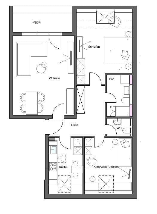 3 bedroom flat to rent, 79 m², Friedrich-Ebert-Platz 18+19, Darmstadt, Hesse 3 bedroom flat to rent, 79 m², Friedrich-Ebert-Platz 18+19, Darmstadt, Hesse