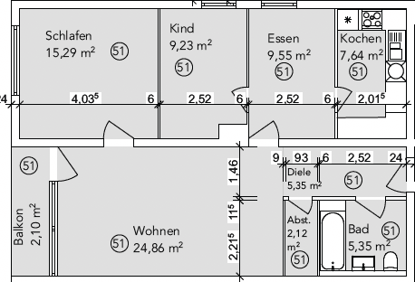 2 bedroom with open-plan kitchen flat to rent, 82 m², Im Lerchengrund 17, Bensheim, Hesse 2 bedroom with open-plan kitchen flat to rent, 82 m², Im Lerchengrund 17, Bensheim, Hesse