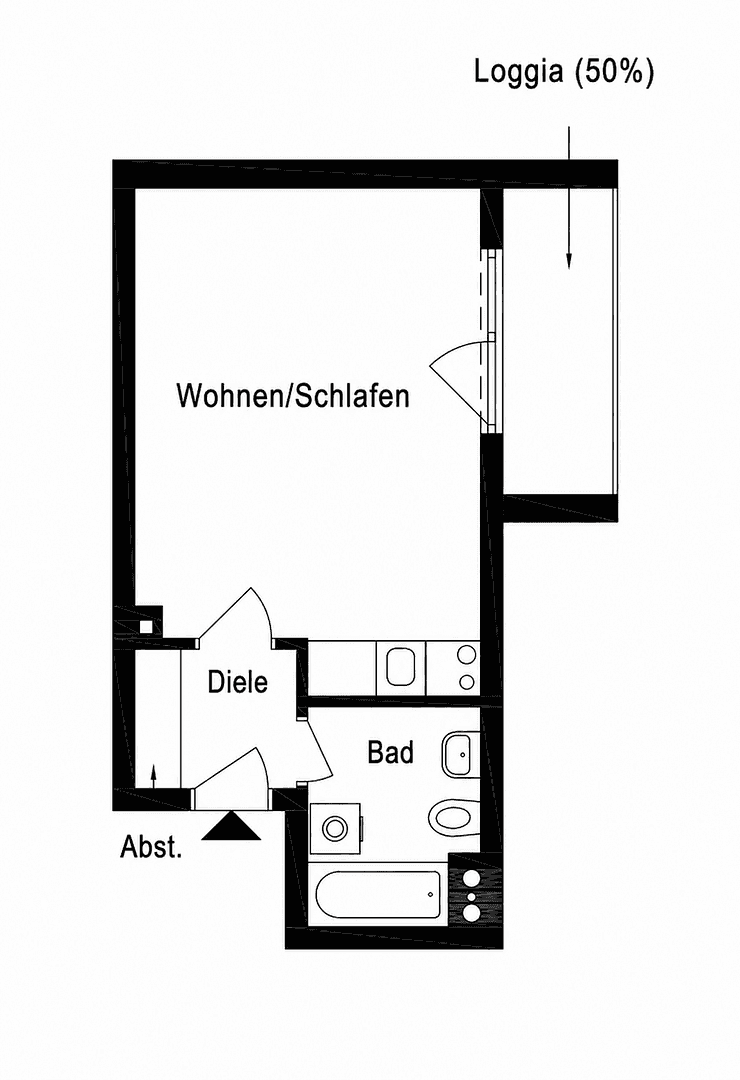 1 bedroom flat for sale, 29 m², Kirchheimbolanden, Rhineland-Palatinate 1 bedroom flat for sale, 29 m², Kirchheimbolanden, Rhineland-Palatinate