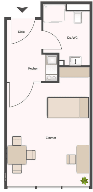 1 bedroom flat to rent, 24 m², Am Wald 3, Ober-Olm, Rhineland-Palatinate 1 bedroom flat to rent, 24 m², Am Wald 3, Ober-Olm, Rhineland-Palatinate