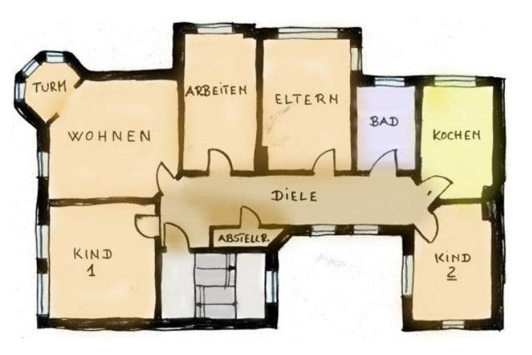 5 bedroom flat to rent, 125 m², Charlottenstraße 7, Eisenach, Thuringia 5 bedroom flat to rent, 125 m², Charlottenstraße 7, Eisenach, Thuringia