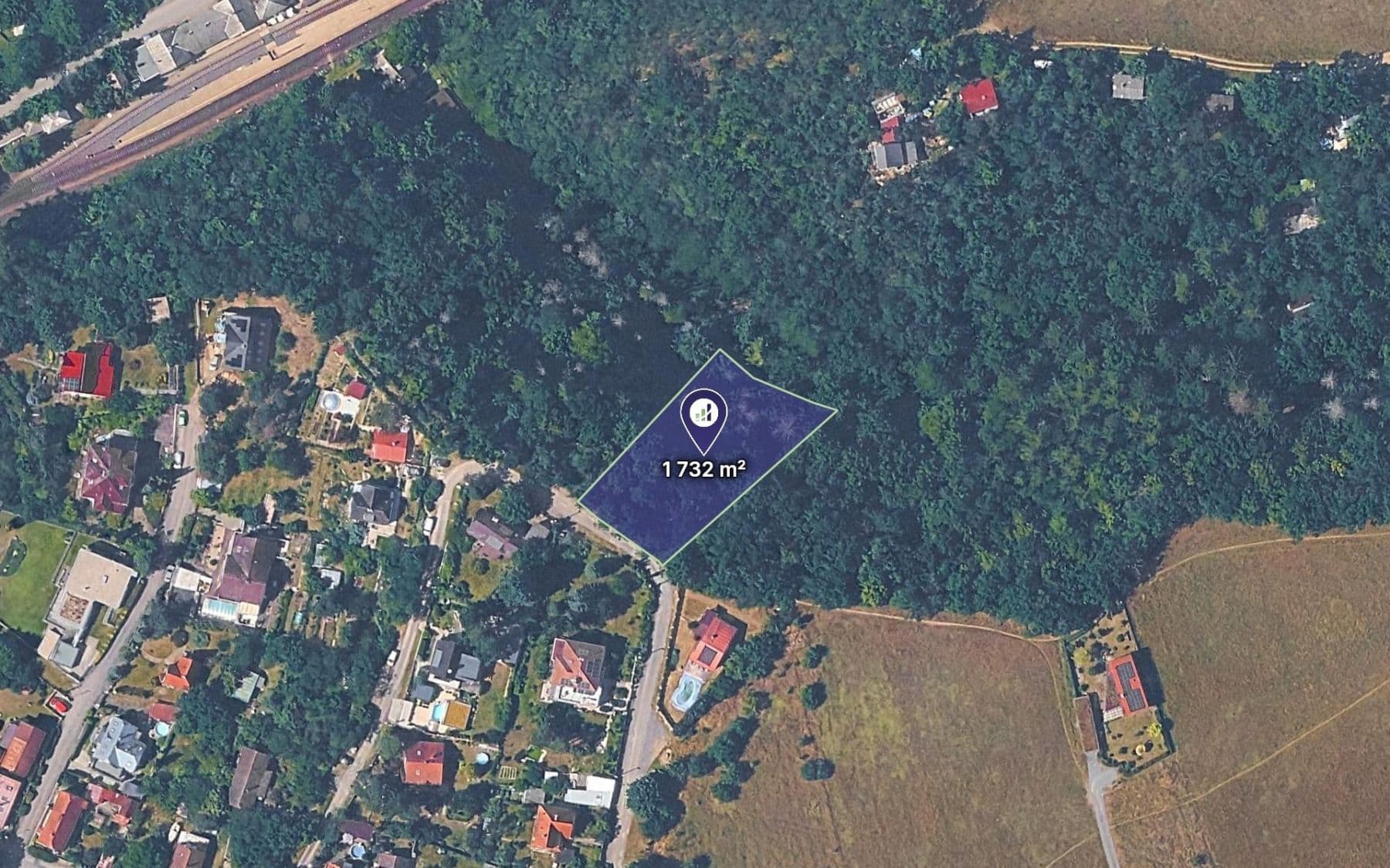 plot for sale, 1,732 m², Davle, Středočeský Region plot for sale, 1,732 m², Davle, Středočeský Region