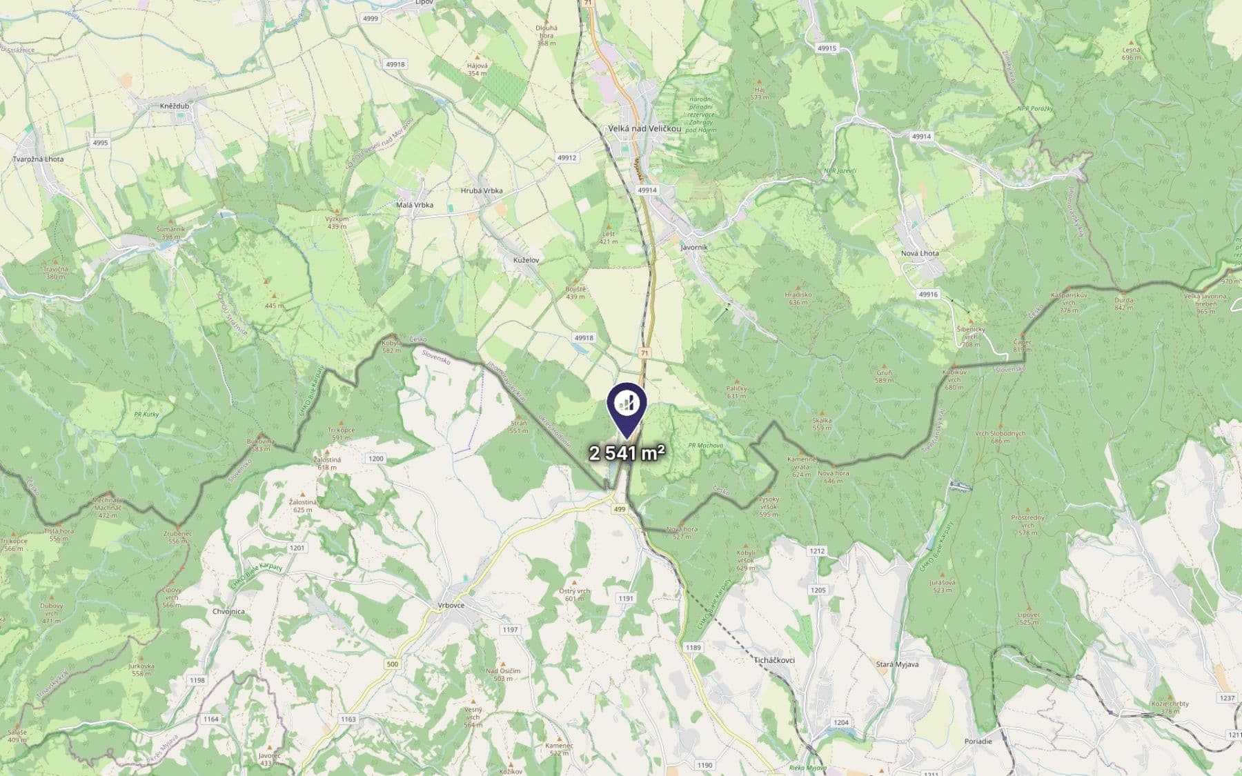 plot for sale, 2,541 m², Javorník, Jihomoravský Region plot for sale, 2,541 m², Javorník, Jihomoravský Region