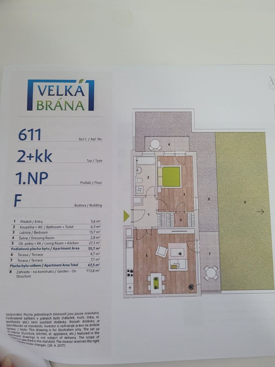 1 bedroom with open-plan kitchen flat for sale, 56 m², T. G. Masaryka, Horoměřice, Středočeský Region 1 bedroom with open-plan kitchen flat for sale, 56 m², T. G. Masaryka, Horoměřice, Středočeský Region