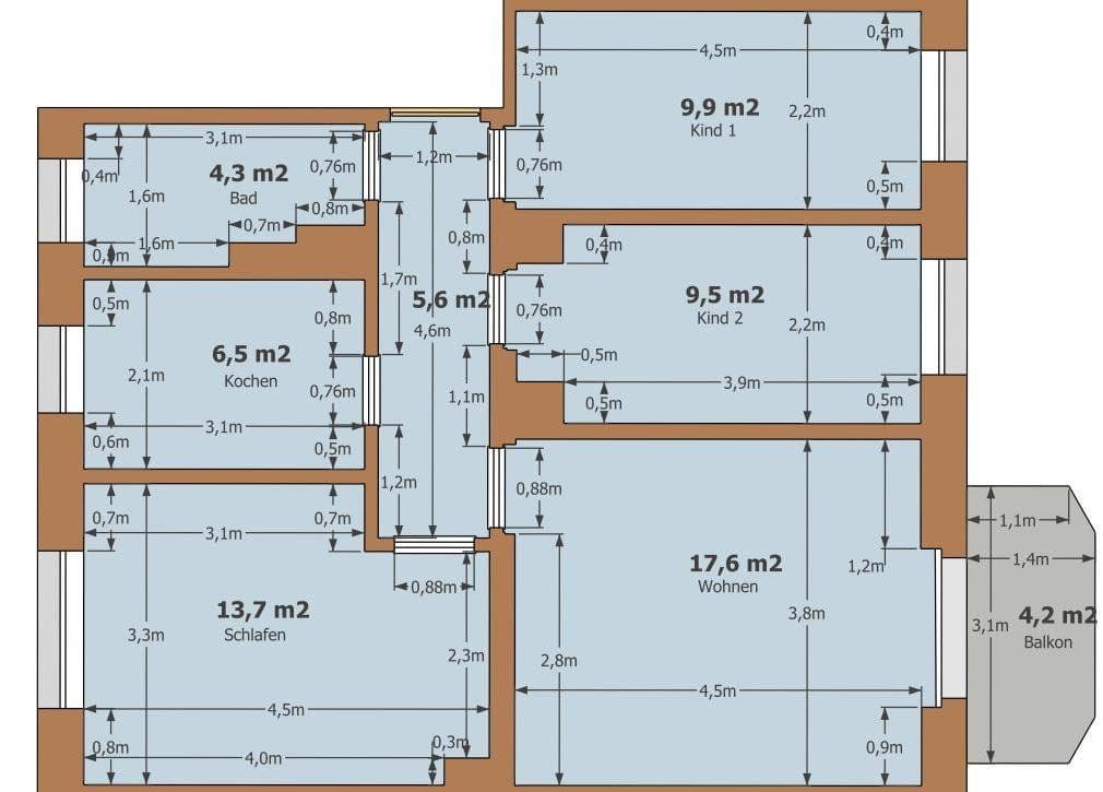 4 bedroom flat to rent, 70 m², Roßstraße 11, Leipzig-Südost OT Liebertwolkwitz, Saxony 4 bedroom flat to rent, 70 m², Roßstraße 11, Leipzig-Südost OT Liebertwolkwitz, Saxony