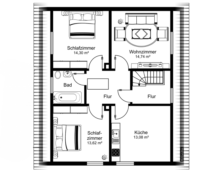 3 bedroom flat to rent, 58 m², Greifenklaustraße 12, Reckendorf, Bavaria 3 bedroom flat to rent, 58 m², Greifenklaustraße 12, Reckendorf, Bavaria