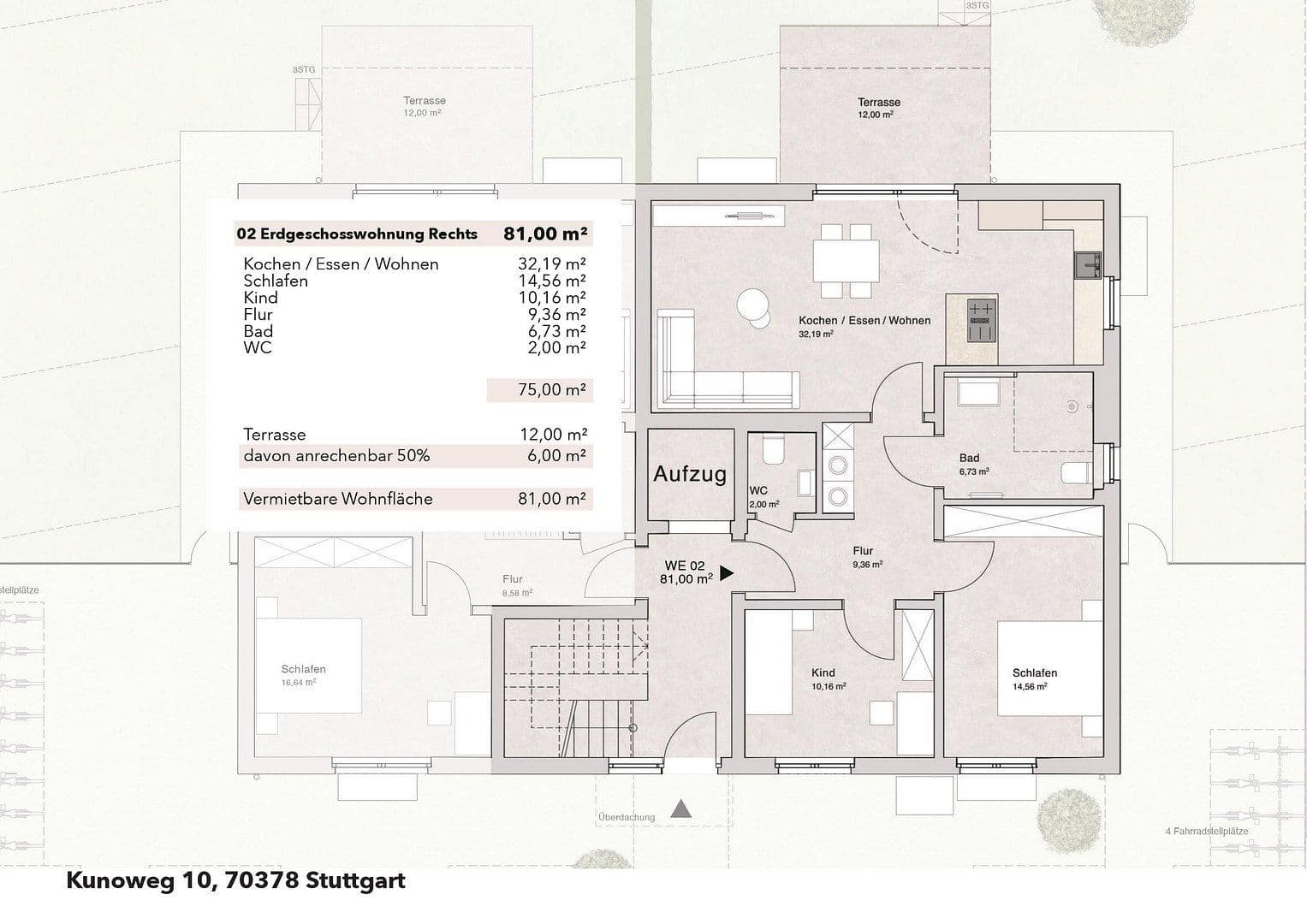 3 bedroom flat to rent, 80 m², Kunoweg 10, Stuttgart-Mühlhausen, Baden-Württemberg 3 bedroom flat to rent, 80 m², Kunoweg 10, Stuttgart-Mühlhausen, Baden-Württemberg