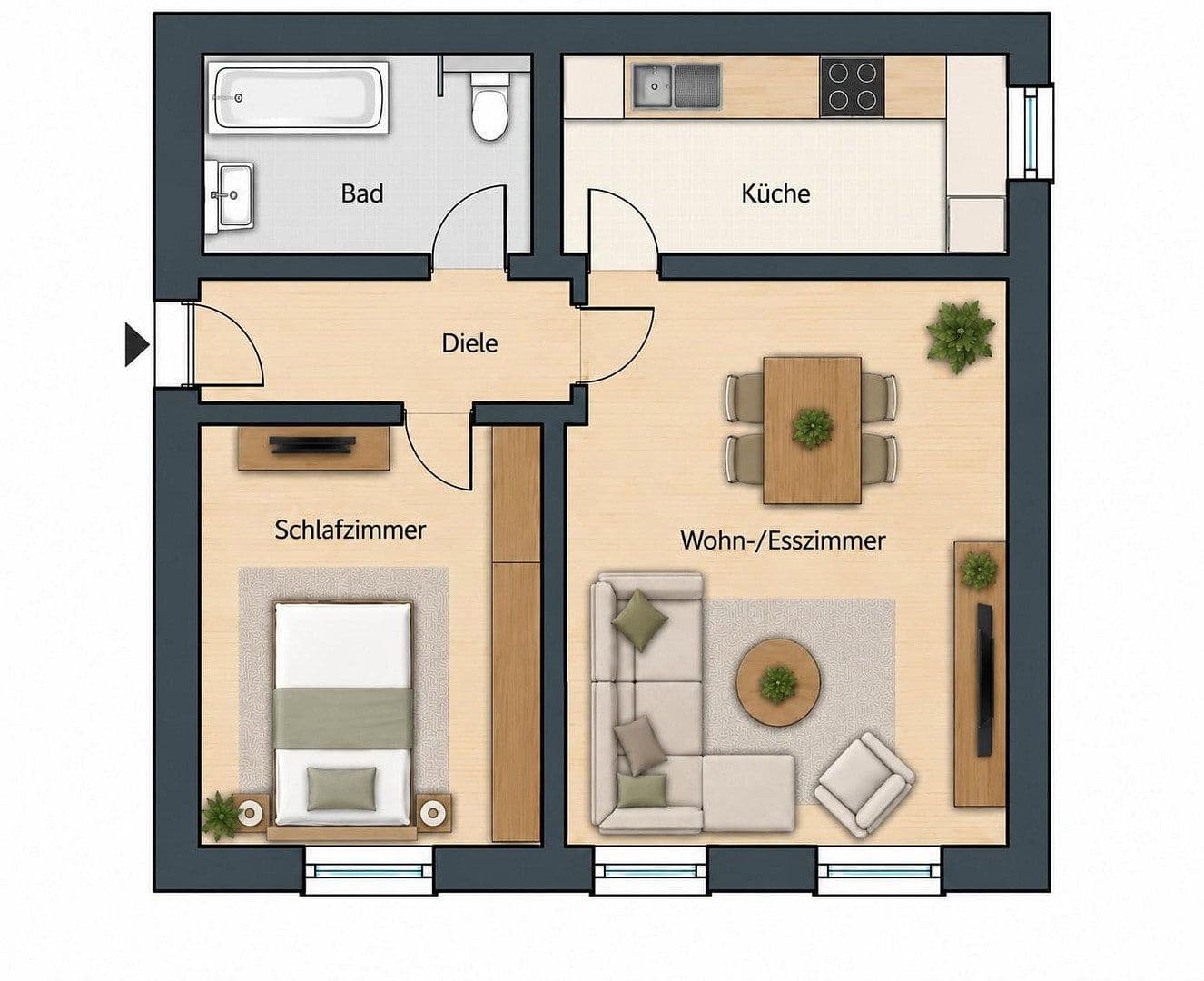 2 bedroom flat to rent, 43 m², Ittertalstraße 138, Solingen, North Rhine-Westphalia 2 bedroom flat to rent, 43 m², Ittertalstraße 138, Solingen, North Rhine-Westphalia