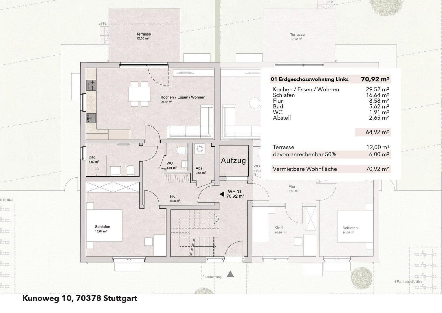 2 bedroom flat to rent, 70 m², Kunoweg 10, Stuttgart-Mühlhausen, Baden-Württemberg 2 bedroom flat to rent, 70 m², Kunoweg 10, Stuttgart-Mühlhausen, Baden-Württemberg