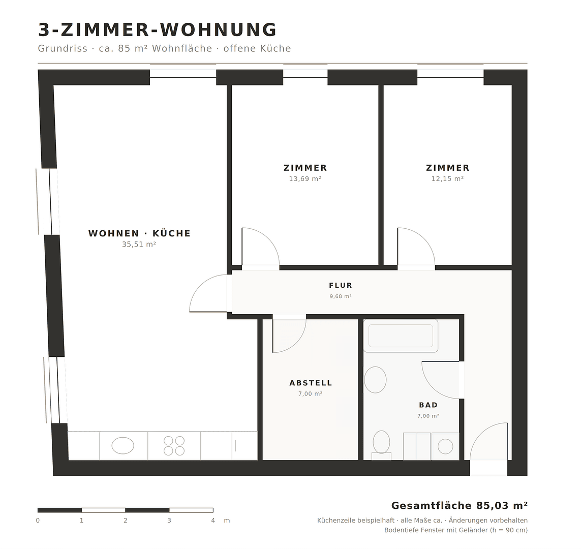 3 bedroom flat to rent, 85 m², Melle, Lower Saxony 3 bedroom flat to rent, 85 m², Melle, Lower Saxony