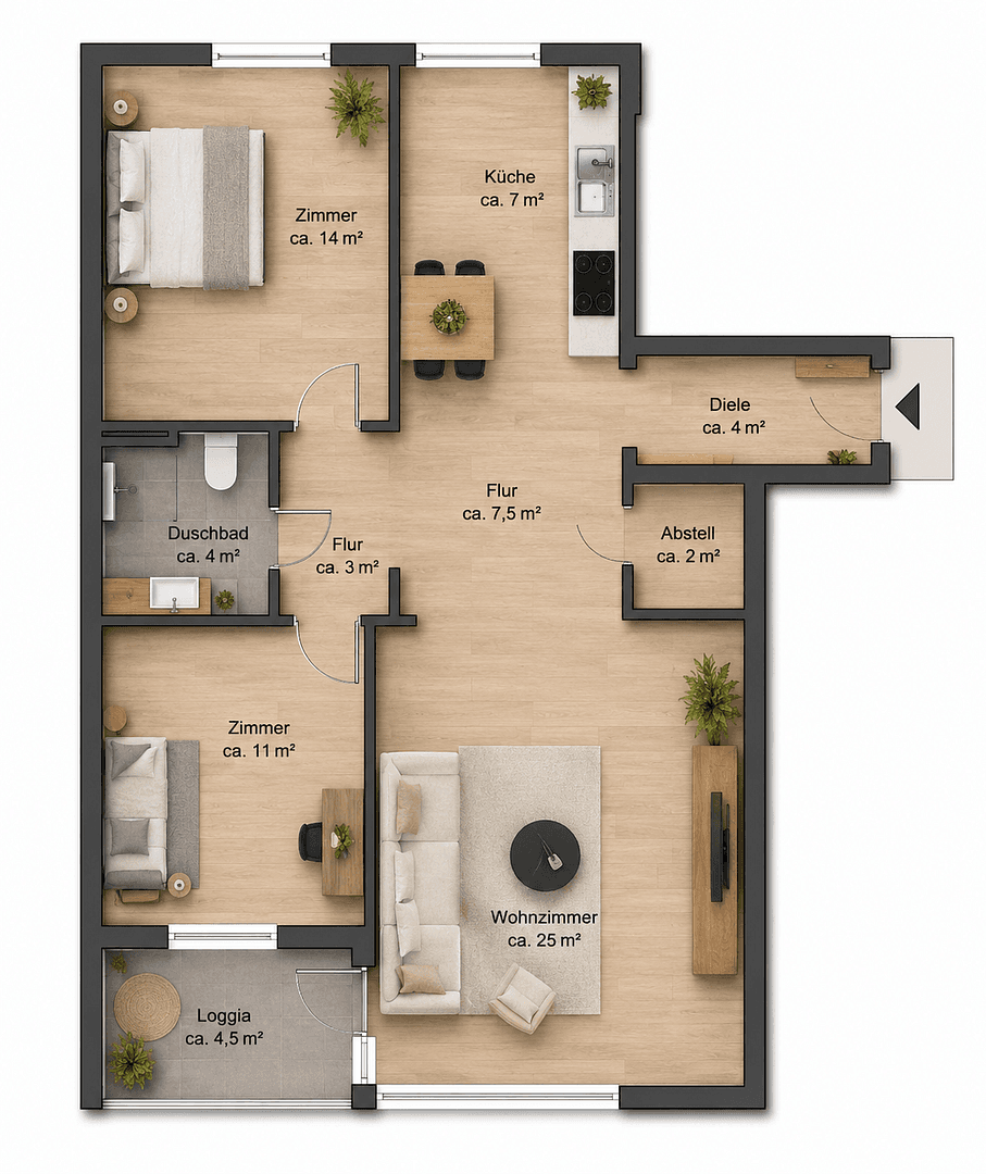 3 bedroom flat for sale, 80 m², Hamburg, Hamburg 3 bedroom flat for sale, 80 m², Hamburg, Hamburg