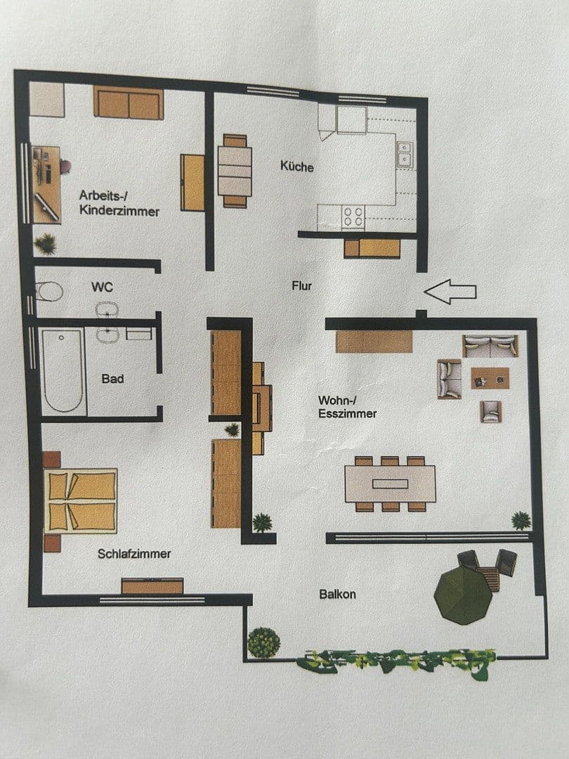 2 bedroom with open-plan kitchen flat to rent, 82 m², Kornwestheim, Baden-Württemberg 2 bedroom with open-plan kitchen flat to rent, 82 m², Kornwestheim, Baden-Württemberg