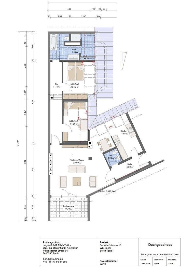 2 bedroom with open-plan kitchen flat for sale, 115 m², Bernstorffstrasse, Berlin-Tegel, Berlin 2 bedroom with open-plan kitchen flat for sale, 115 m², Bernstorffstrasse, Berlin-Tegel, Berlin