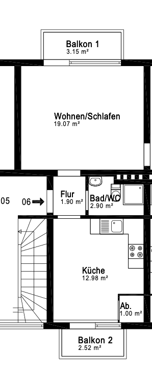 2 bedroom flat to rent, 47 m², Birkenweg 6, Siegburg, North Rhine-Westphalia 2 bedroom flat to rent, 47 m², Birkenweg 6, Siegburg, North Rhine-Westphalia