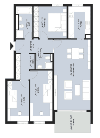 4 bedroom flat to rent, 104 m², Unterföhring, Bavaria 4 bedroom flat to rent, 104 m², Unterföhring, Bavaria