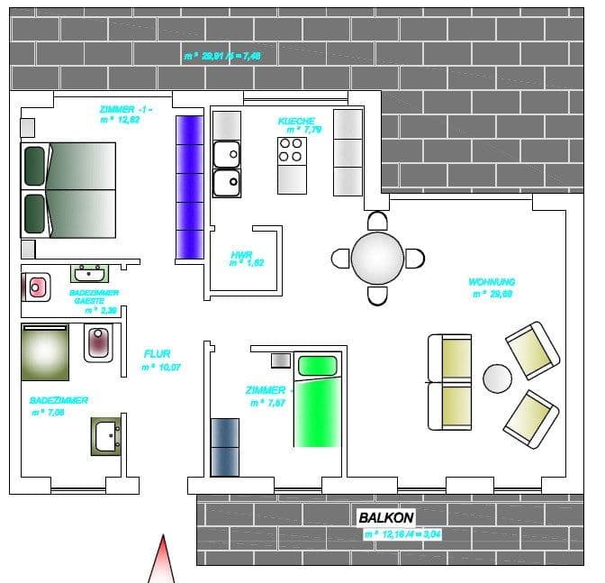 3 bedroom flat to rent, 96 m², Düren, North Rhine-Westphalia 3 bedroom flat to rent, 96 m², Düren, North Rhine-Westphalia