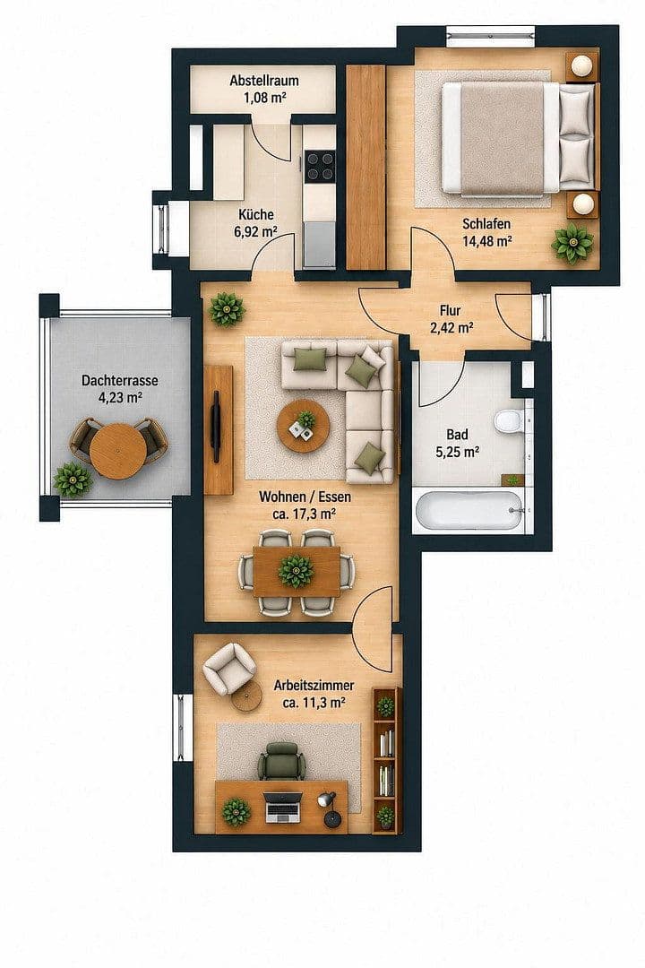 3 bedroom flat to rent, 63 m², Velten, Brandenburg 3 bedroom flat to rent, 63 m², Velten, Brandenburg