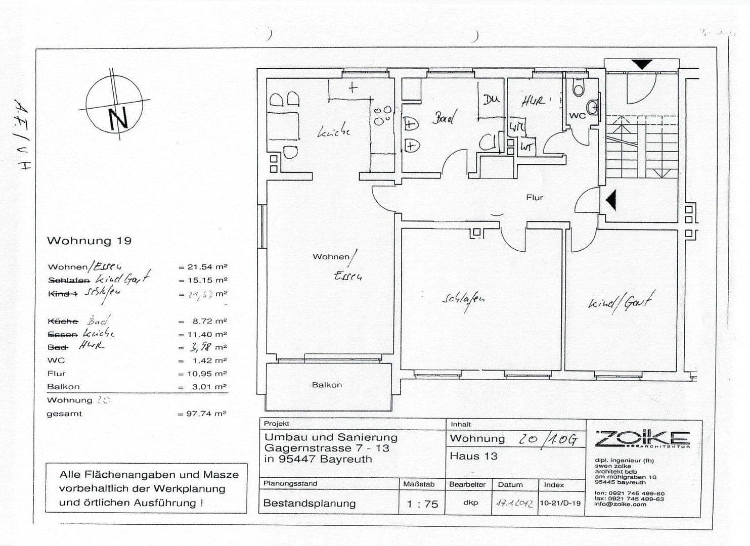 3 bedroom flat for sale, 98 m², Gagernstraße 13, Bayreuth, Bavaria 3 bedroom flat for sale, 98 m², Gagernstraße 13, Bayreuth, Bavaria