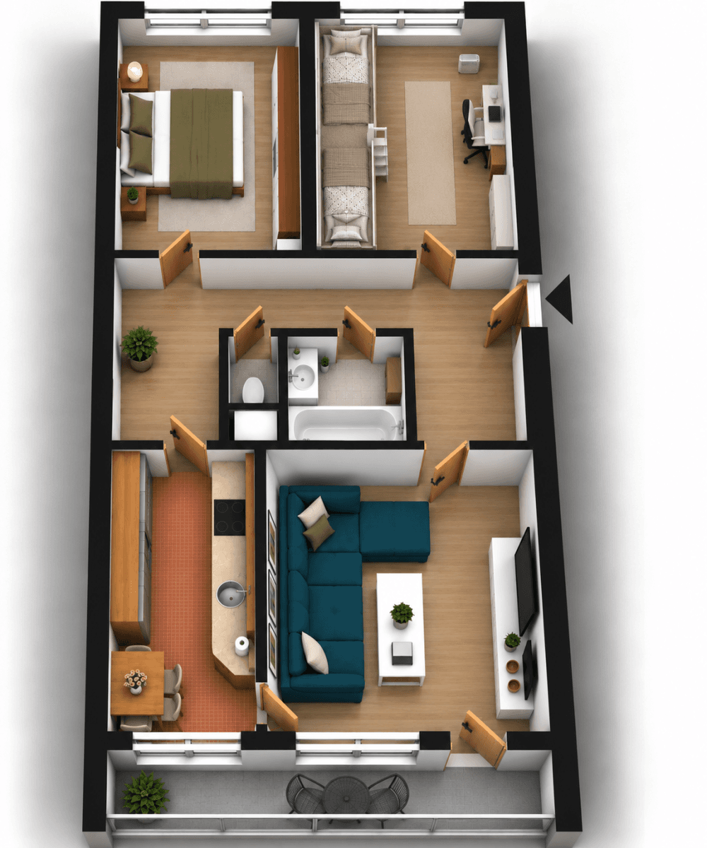 3 bedroom flat for sale, 71 m², Blattného, Prague, Prague 3 bedroom flat for sale, 71 m², Blattného, Prague, Prague