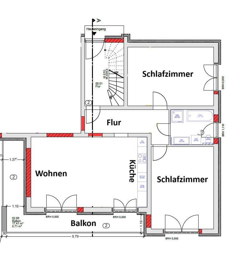 2 bedroom with open-plan kitchen flat to rent, 100 m², Brigachtal, Baden-Württemberg 2 bedroom with open-plan kitchen flat to rent, 100 m², Brigachtal, Baden-Württemberg