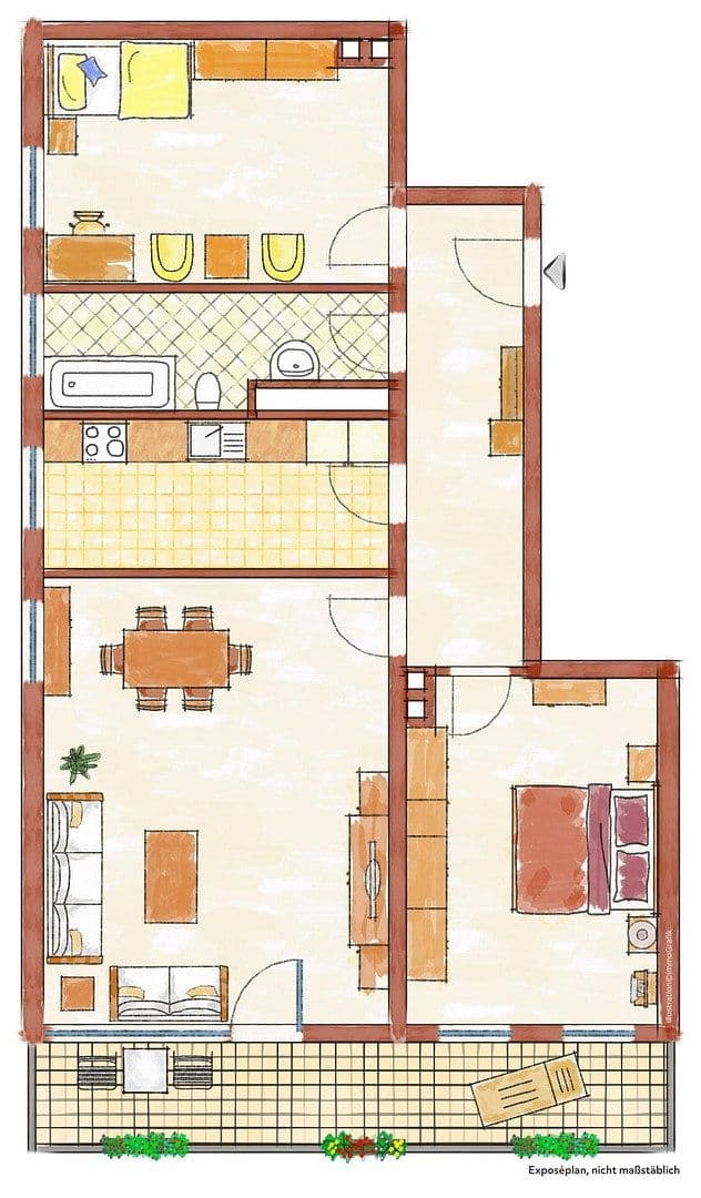 3 bedroom flat to rent, 85 m², Würzburg, Bavaria 3 bedroom flat to rent, 85 m², Würzburg, Bavaria