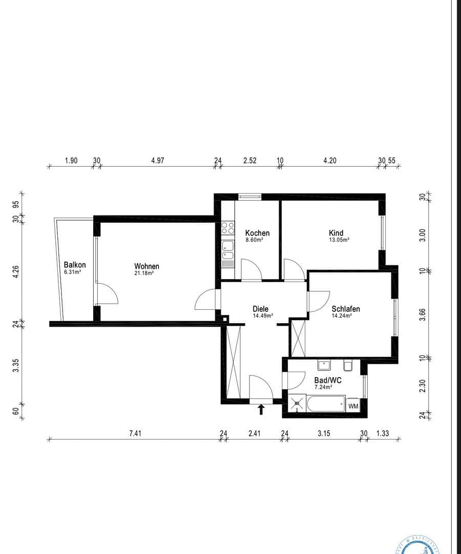 3 bedroom flat for sale, 78 m², Angerstraße 5, Augsburg, Bavaria 3 bedroom flat for sale, 78 m², Angerstraße 5, Augsburg, Bavaria