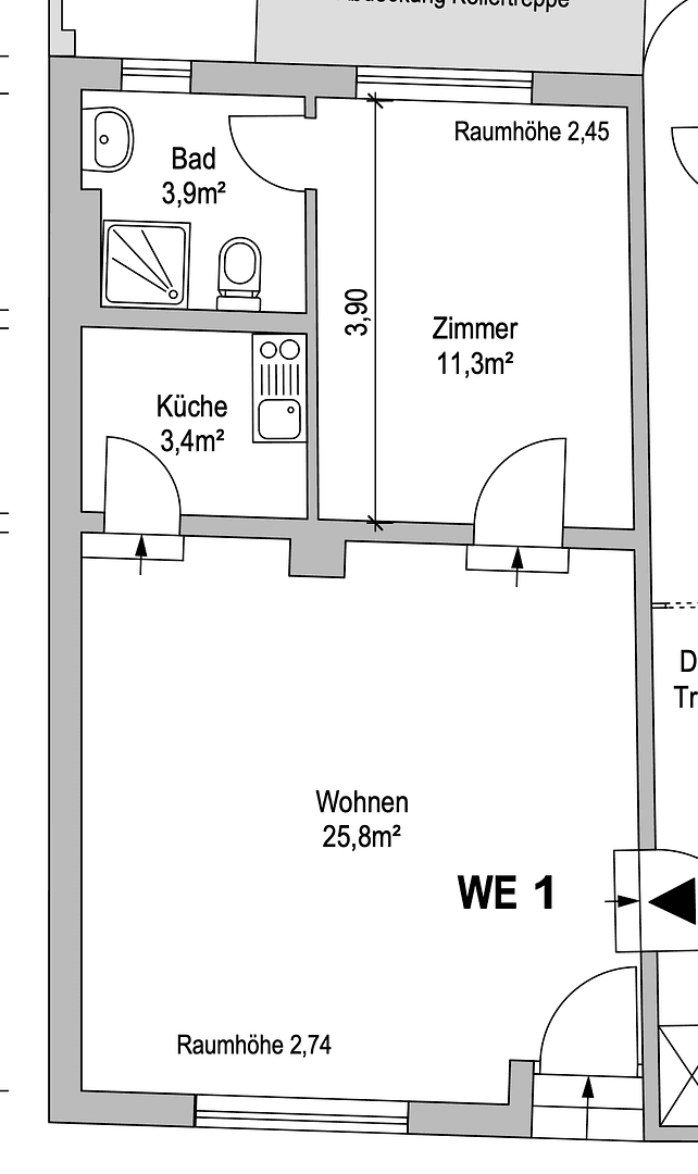 2 bedroom flat to rent, 45 m², Lauenburg/Elbe, Schleswig-Holstein 2 bedroom flat to rent, 45 m², Lauenburg/Elbe, Schleswig-Holstein