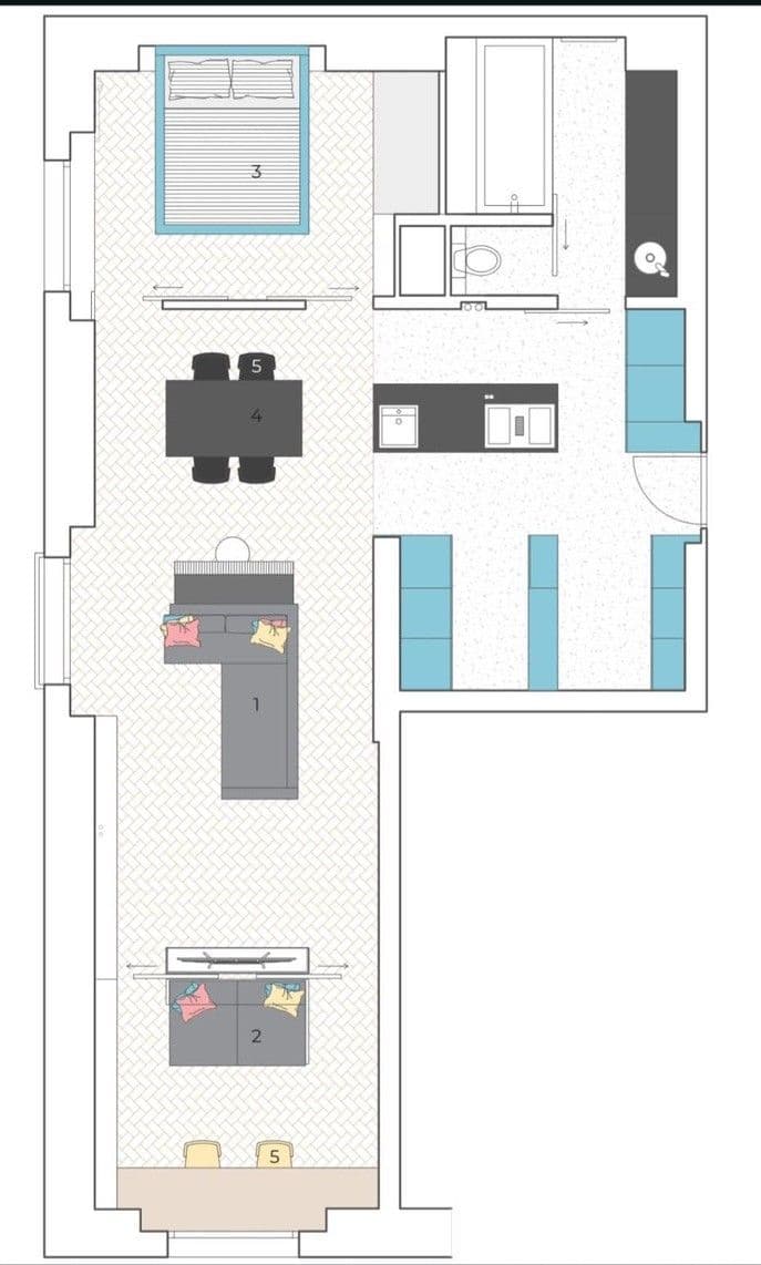 2 bedroom with open-plan kitchen flat for sale, 72 m², Jakutská, Prague, Prague 2 bedroom with open-plan kitchen flat for sale, 72 m², Jakutská, Prague, Prague