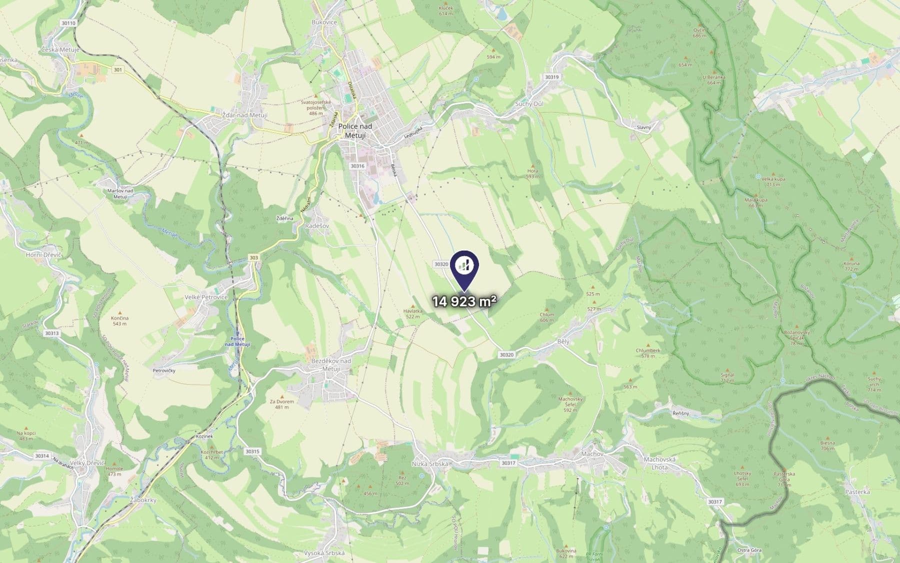 plot for sale, 14,923 m², Police nad Metují, Královéhradecký Region plot for sale, 14,923 m², Police nad Metují, Královéhradecký Region
