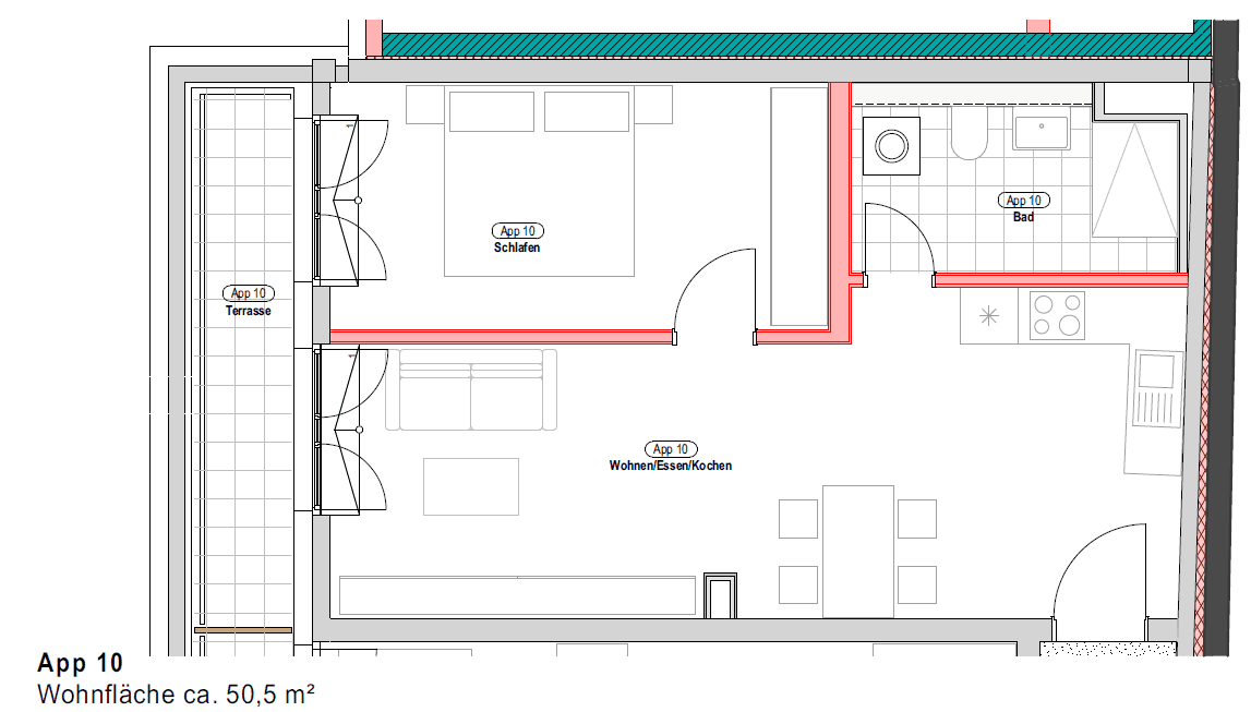 2 bedroom flat to rent, 51 m², Erlangen, Bavaria 2 bedroom flat to rent, 51 m², Erlangen, Bavaria