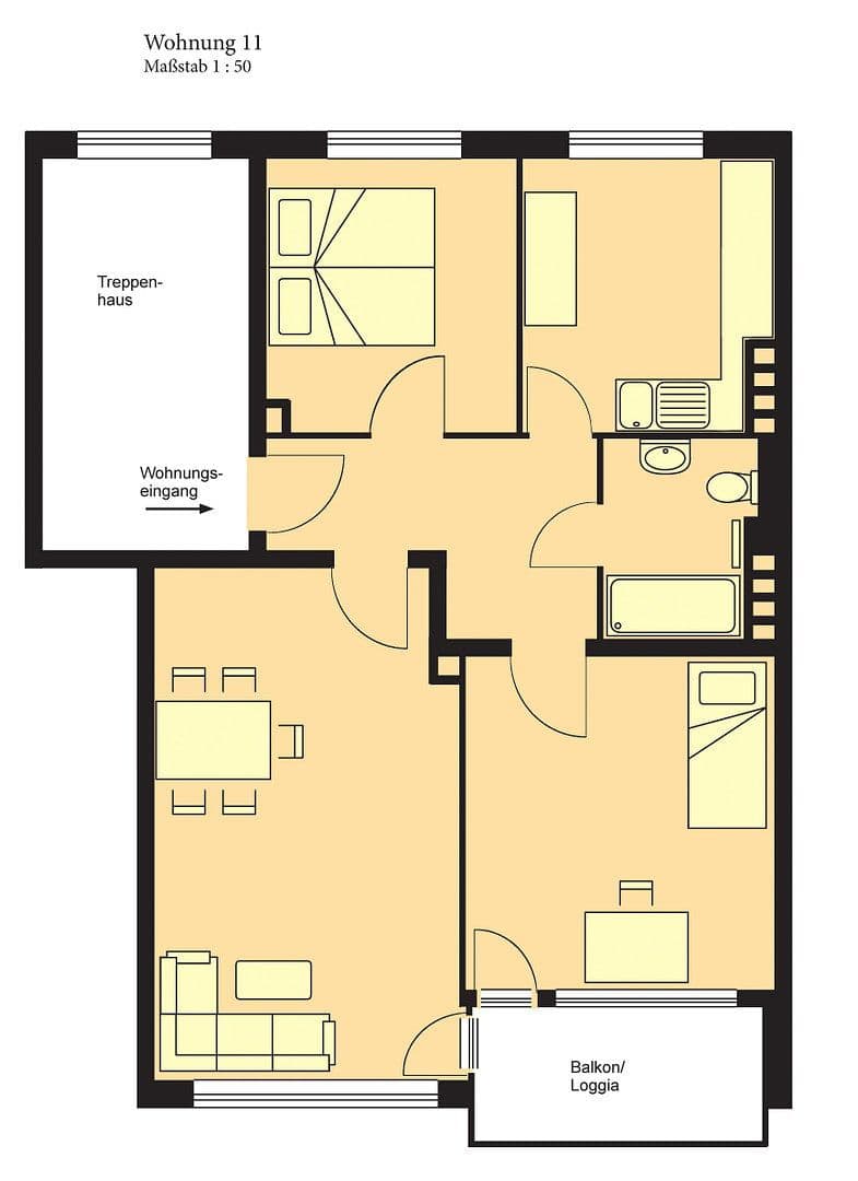 3 bedroom flat to rent, 60 m², Kiel, Schleswig-Holstein 3 bedroom flat to rent, 60 m², Kiel, Schleswig-Holstein